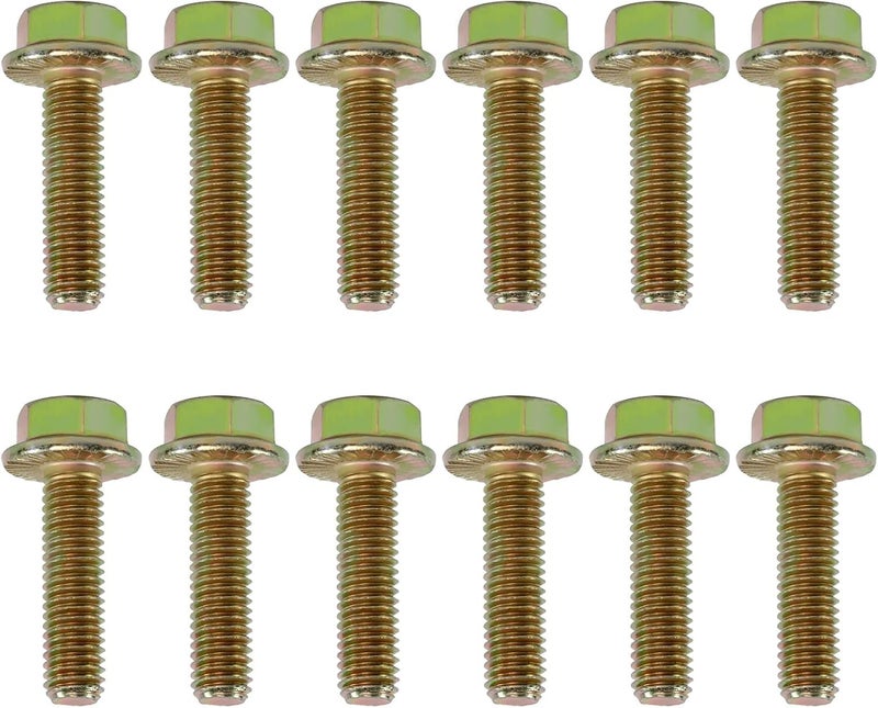 CHENACC 75120 Exhaust Manifold Bolts Hardware Kit Grade 10.9 For LS1 Header Bolts LSX LS2 LS3 LS6 LS7 Exhaust Bolts Anti-Corrosion 03413B 11518860 11609481 6506775AA, and 6507423AA For Chevy Gmc Buick - Image 1